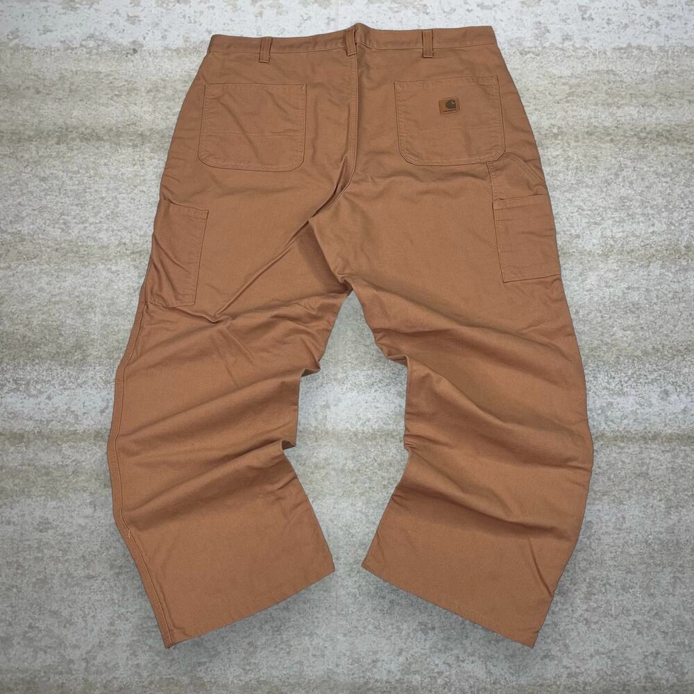 Vintage 90s Carhartt Carpenter Pants 38x30 Baggy Wide Leg Desert Tan Dungarees
